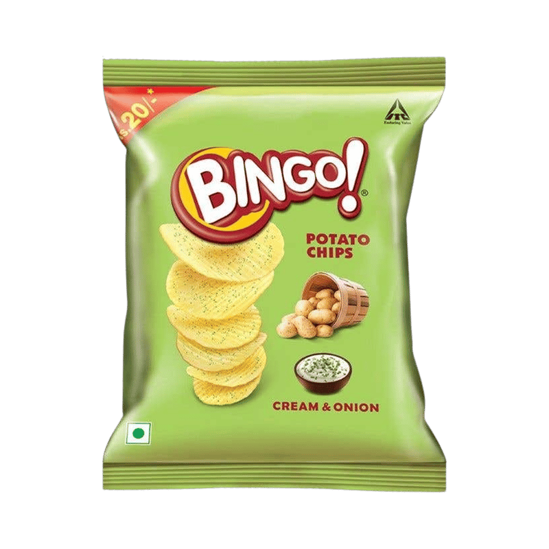 Bingo Yumitos Cream & Onion Potato Chips (52 g)