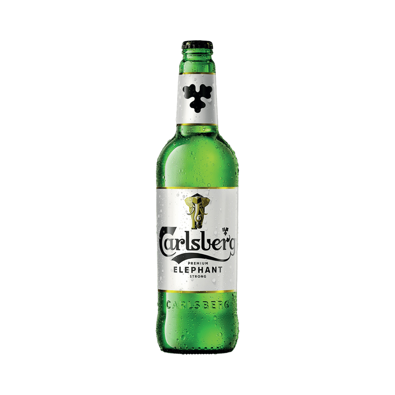 Carlsberg Premium Elephant Danish Pilsner Beer Bottle (650 ml)