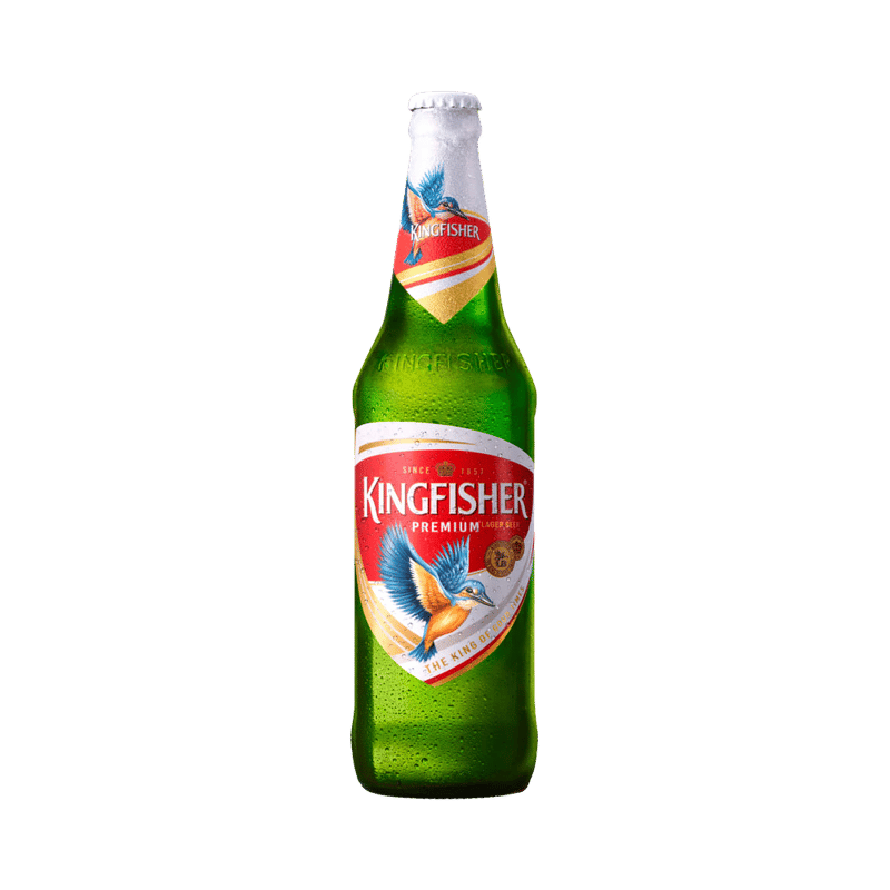 Kingfisher Premium Lager Beer Bottle (650 ml)