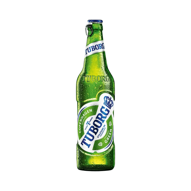 Tuborg Green Lager Beer Bottle (650 ml)